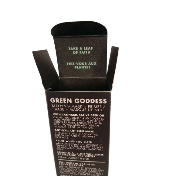 Cannibus Sativa Oil Facial Mask Skin Primer 2 oz. Hyaluronic Acid Green Goddess - Picture 9 of 9